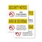 Signmission No Firearms By City Bilingual OSHA Security Notice Sign, Vinyl Decal, 10in W x 14in L, 2PK OS-2PACK-SN-D-1014-L-11603 - alternate 1